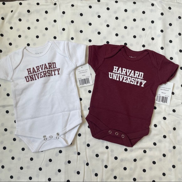 NWT Set of 2 Harvard University Bodysuits - Picture 1 of 6